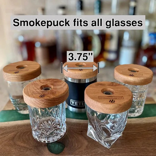 Miniatura 5 de Kit de ahumador de cóctel - Fabricado en Estados Unidos - Garantía de por vida - Manzana+Cereza+Chips de madera de nogal - Crea ahumado a la antigua