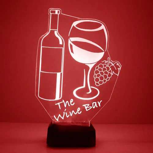 Miniatura 21 de MMS Food - Lámpara LED de luz nocturna, personalizada con tu nombre o texto, control remoto con 16 colores, 4 modos de luz, lámpara LED de regalo
