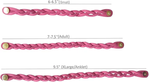 Miniatura 2 de Juego de 7 pulseras difusoras trenzadas de aceite esencial de cuero genuino