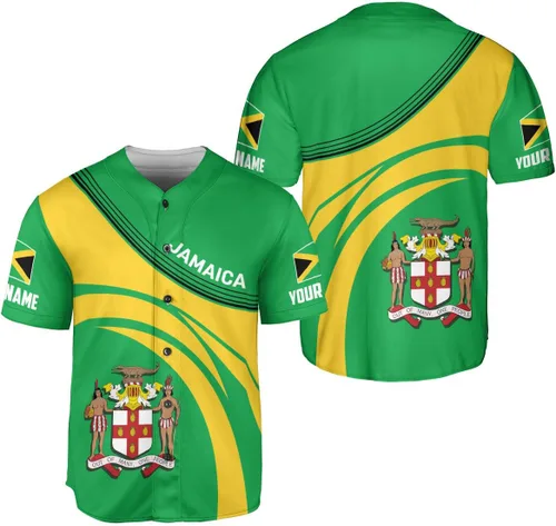 Camiseta de béisbol de Jamaica con nombre personalizado, camiseta jamaicana personalizada, uniforme de orgullo de Jamaica, unisex, S-5XL