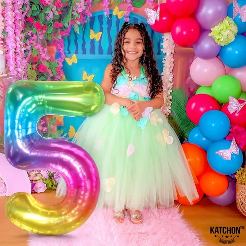 Miniatura 203 de KatchOn, Globo grande azul número 2 de 40 pulgadas Decoraciones de cumpleaños de Baby Shark para niño de 2 años Globo azul número 2 Globo