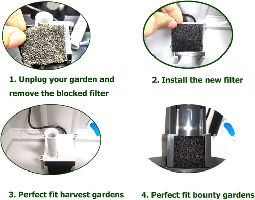 Miniatura 5 de Paquete de 25 filtros de bomba para AG Filtros de esponja de jardín de repuesto para bombas de jardín Miracle-GRO AG, reduce la suciedad