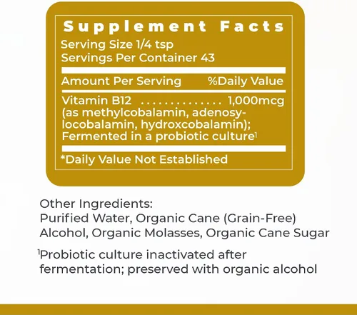 Miniatura 6 de Premier Research Labs B12-ND - Líquido de vitamina B12, vitaminas B12, gotas B12, tintura B-12 con metilcobalamina, adenosilocobalamina