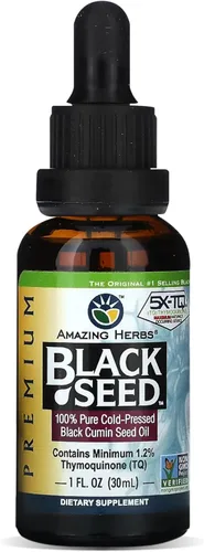 Amazing Herbs cápsulas blandas Black Seed prensadas en frío, 90 cápsulas, 02100, Valor no encontrado, 1, 1