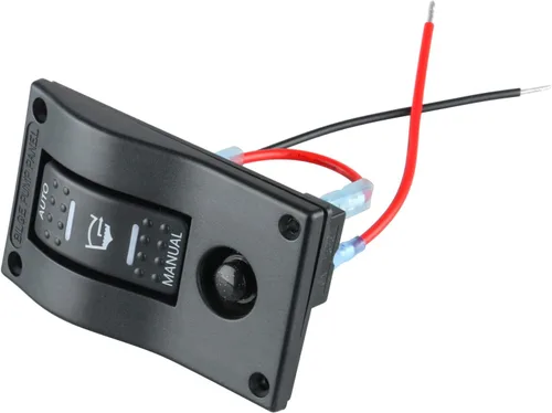Miniatura 4 de Amarine Made Interruptor de bomba de sentina de 3 vías, disyuntor de circuito basculante LED de lujo, interruptor de control con luz LED