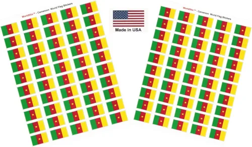 Miniatura 272 de 100 calcomanías de la bandera de Alaska; 1.5" x 1" hechas en Estados Unidos, calcomanías autoadhesivas de la bandera del estado para álbumes