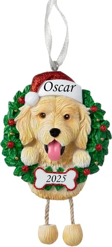 Miniatura 18 de Adorno personalizado para 2025, raza pura de perro Beagle, adorno para árbol de Navidad, decoración profesional personalizada, regalo para cachorro