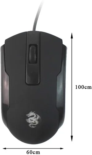 Miniatura 5 de WishLotus Logotipo de ratón para zurdos Grabado láser y proceso mate Resolución de 800 DPI Botón 3D Plug and Play Mini USB Ratón con cable adecuado
