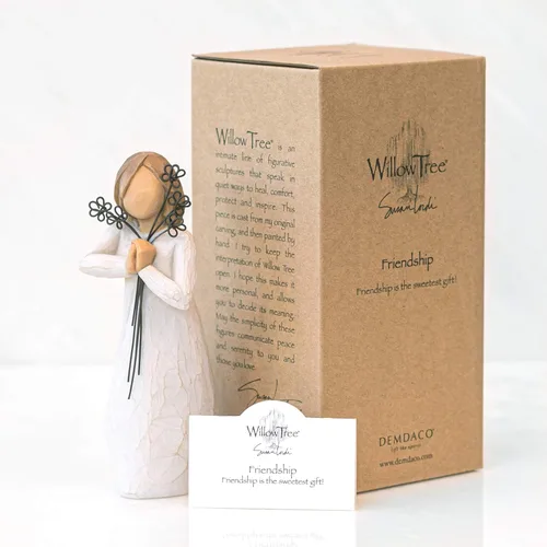 Miniatura 6 de Willow Tree Friendship, figura esculpida pintada a mano