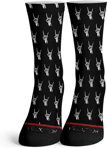 Miniatura 3 de Función calcetines de moda con patrón de manos de rock and roll de metal, Multi