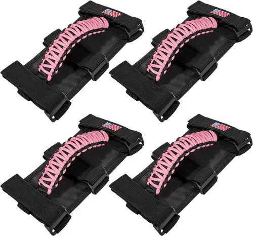 4 asas de agarre de barra antivuelco para Jeep Wrangler JK JKU JL JLU TJ YJ Sport Sahara Freedom Rubicon Unlimited Gladiator JT 1955-2023 UTV ATV