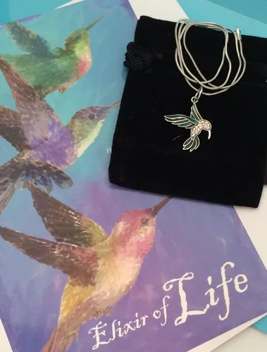 Smiling Wisdom - Tarjeta de felicitación de animales de colibrí y juego de regalo de recuerdo delicado pintado a mano - Joy Love Happiness - Mujer -