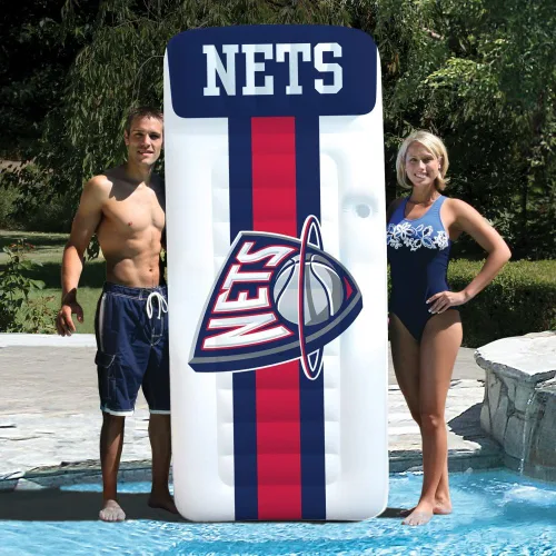 Miniatura 3 de Poolmaster NBA - Tumbona inflable grande para colchón de piscina Redes de Nueva Jersey