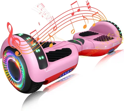 Miniatura 10 de SIMATE Hoverboard - Aeropatineta Bluetooth todo terreno con luces LED y control de aplicación, regalos para niños, adultos, niñas, niños, para todas