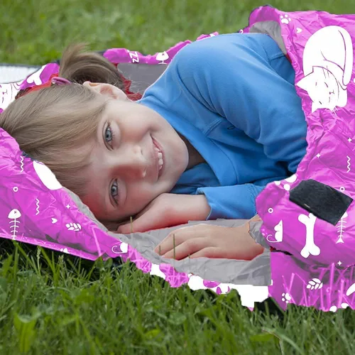 Miniatura 7 de KidzAdventure Mummy Style 32 – 59F Saco de Dormir para Niños con Funda de Almohada, 4 Estaciones, Ligero y Estilo Mochilero, Ideal para Acampar