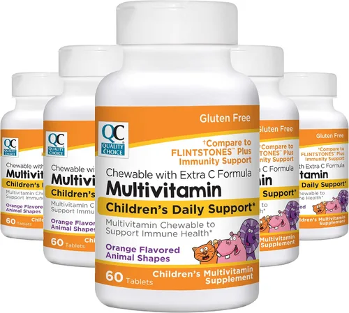 Miniatura 4 de Quality Choice Multivitamínico en forma de animal para niños con extra vitamina C para el apoyo inmunológico masticables