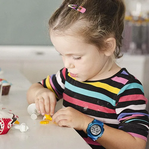 Miniatura 4 de Reloj analógico para niños, reloj para niños de 6 a 15 años, reloj digital para deportes al aire libre, multifuncional con cronógrafo LED 50 M