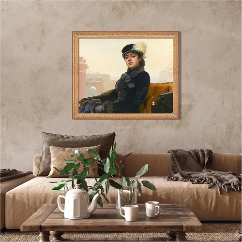 Miniatura 335 de A&T ARTWORK Campo de trigo con cipreses de Van Gogh Las reproducciones de arte clásico mundial, impresiones en lienzo giclée para decoración