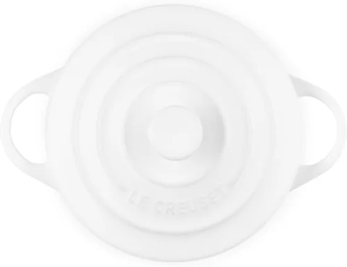 Miniatura 2 de Le Creuset Gres Mini Redondo Cocotte, 8 onzas., Blanco