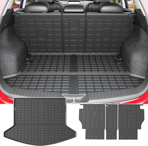 Miniatura 8 de powoq Alfombrilla de Maletero Compatible con Toyota RAV4 2013 2014 2015 2016 2017 2018 Forro de Carga para Todo Clima Alfombrilla de Respaldo