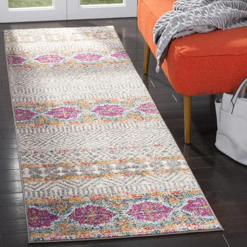 Miniatura 23 de SAFAVIEH Madison Collection - Alfombra decorativa de 2 pies 3 pulgadas x 4 pies, color carbón y gris, diseño bohemio chic, no desprende pelusa