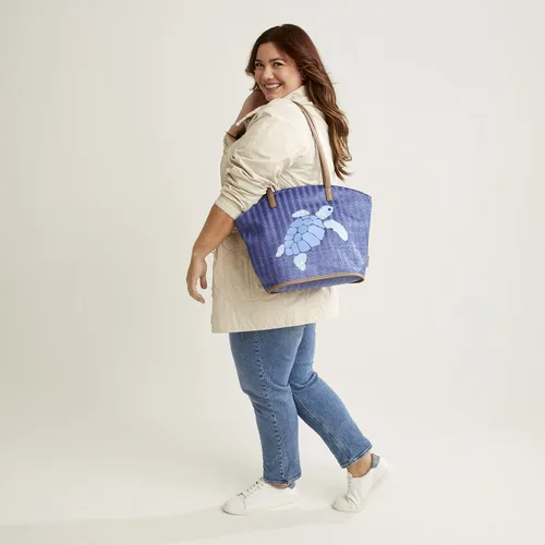 Miniatura 4 de Vera Bradley Bolso tote de paja para mujer