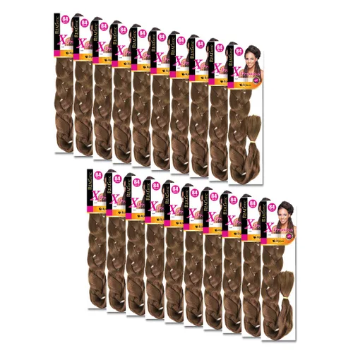 Miniatura 28 de Realistic Trenza original X-Pression 84 pulgadas 100% Kanekalon (paquete de 3, 1) M-61XPRES84