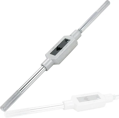 Bitray Llave de grifo ajustable M6-M20 Escariador Acero Ajustable Llave de mano Herramienta de mano 1/4 pulgadas-3/4 pulgadas Grifos de mano titular