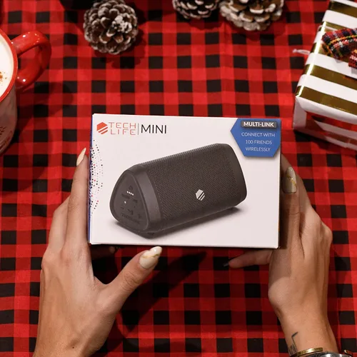 Miniatura 2 de Tech-Life Mini altavoz Bluetooth inalámbrico portátil pequeño con alto volumen para actividades al aire libre - Altavoz Bluetooth impermeable