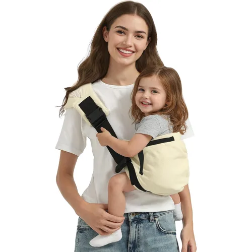 Miniatura 11 de Transportador de transporte para niños pequeños de 8 a 40 libras, ajustable, talla única, asiento de cadera, portabebés recién nacido, diseño Malla