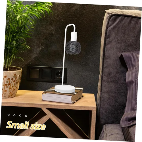Miniatura 4 de SEWACC Cubierta de luz de jaula de metal Pantalla de lámpara de repuesto decorativa gris pantalla de lámpara