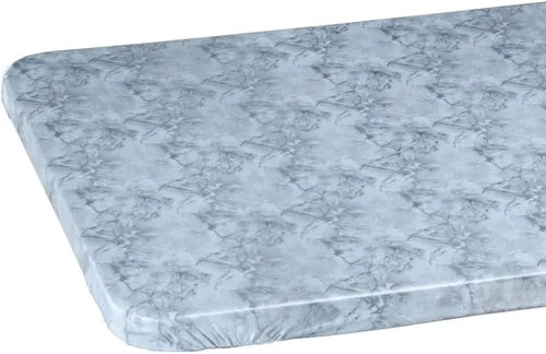 Miniatura 6 de Fox Valley Traders Funda elástica de vinilo de mármol para mesa de banquetes