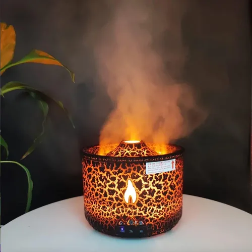 Mauna Difusor de aroma negro – Difusor de aceite esencial de aromaterapia, difusor de aire/humidificador 2 modos de niebla, medusas erupt, excelente