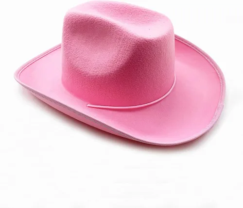Miniatura 6 de 4E's Novelty Sombrero de vaquero para mujeres y hombres, sombrero de vaquera de fieltro para adultos, accesorios de vestir para fiesta occidental