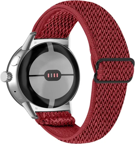 Miniatura 3 de FitTurn Compatible con Google Pixel Watch 3 de 1.614 pulgadas/Pixel Watch 2/Pixel Watch Correa elástica ajustable de tela de nailon de repuesto