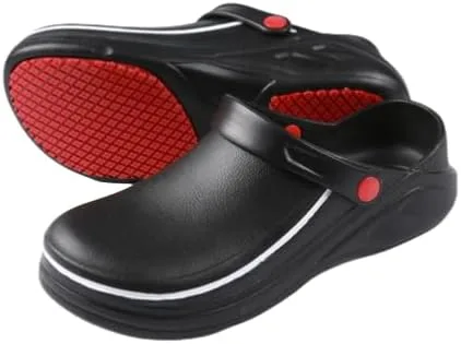 Zapatos de trabajo antideslizantes para hombre y mujer - Enfermería - Zapatos de chef - Enfermeras - Zuecos para el trabajo - Impermeable