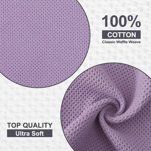 Miniatura 84 de Kitinjoy - Paños de cocina de 100 % algodón, tela de tejido gofrado, paño de limpieza ultrasuave, absorbente y de secado rápido. Beige