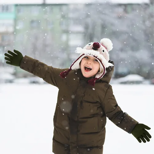 Miniatura 74 de Hicdaw 6 pares de guantes de invierno para niños, guantes de punto elásticos y cálidos para niños o niñas