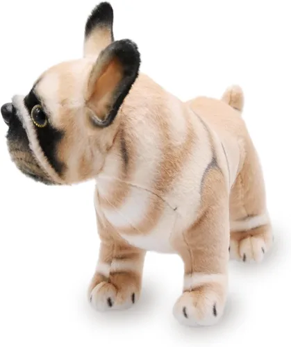 Miniatura 2 de BABOLI Perro Frenchie de peluche realista, muñeco de bulldog francés súper realista, cachorro de peluche, juguete gracioso para niños, regalo