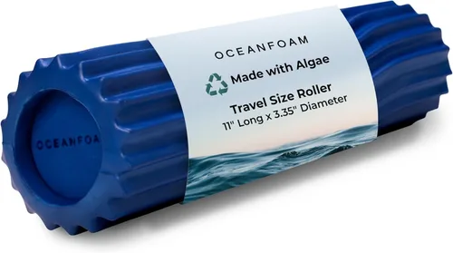 Miniatura 25 de Oceanfoam Ripple - Rodillo de espuma de viaje (11" x 3.35") Mini rodillo de espuma firme para terapia física, masaje de tejido profundo, dolor