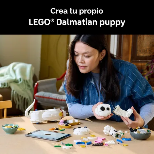 Miniatura 3 de LEGO Disney - Juego de construcción de cachorros de 101 dálmatas para adultos, kit coleccionable de bricolaje para fanáticos de las películas a