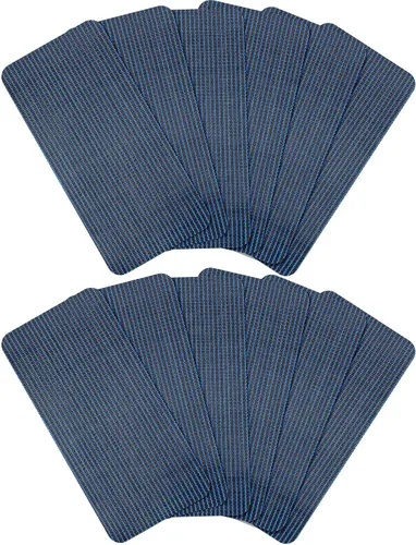 Miniatura 9 de Treela Kit de reparación de 6 piezas de cubierta de seguridad para piscina, kit de reparación de parche azul para piscina, malla autoadhesiva