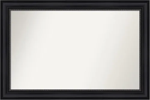 Miniatura 55 de Amanti Art Espejo personalizado, espejo de baño negro Astor, espejo de pared o espejo de tocador de baño sobre el fregadero (25 x 25 pulgadas)
