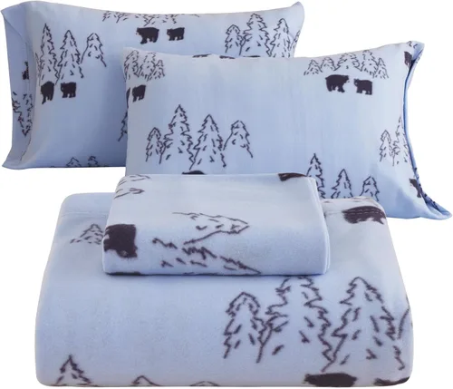 Miniatura 26 de Softan Sábanas de Vellón Tamaño Full, Suaves Como Franela, Sábanas de Felpa Cálidas y Esponjosas, Ropa de Cama de Microvellón Polar de Terciopelo