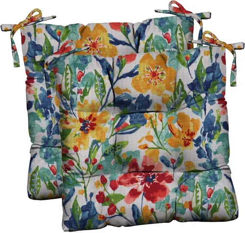 Miniatura 46 de RSH DECOR Juego de 2 cojines de asiento para silla de comedor para interiores y exteriores, 16 x 16 x 2 pulgadas, color a elegir