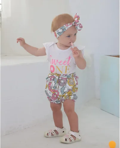 Miniatura 2 de Traje de bebé niña de primer cumpleaños para niña traje de cumpleaños para niña traje de bebé dulce un body