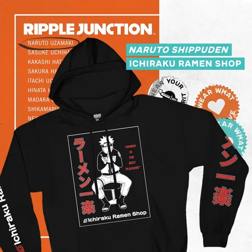 Miniatura 2 de Ripple Junction Naruto Shippuden - Sudadera con capucha unisex para adulto Ichiraku Ramen Best Pleasure