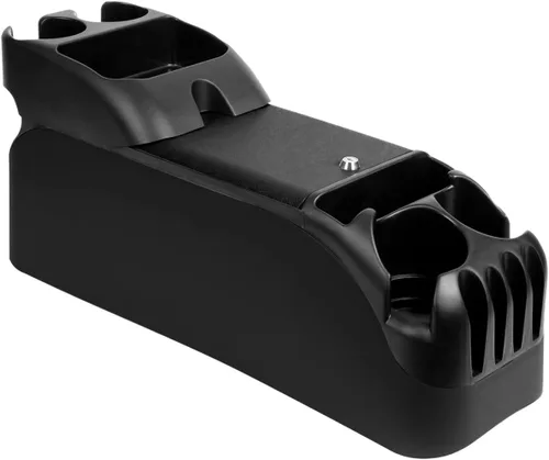 Miniatura 7 de Moblorg Consola central para minivans, SUV, consola central para furgonetas, soportes para tazas adicionales, gran almacenamiento, fabricada en Gris