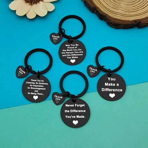 Miniatura 5 de 24 llaveros de agradecimiento para jefe mentor, regalos de joyería de agradecimiento, regalos de jubilación para entrenador, maestro, líder