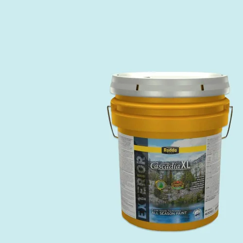 Miniatura 128 de Rodda Paint CASCADIA ZERO - Pintura e imprimación semibrillante para interiores en uno, 1 galón, azul huevo huevo azul